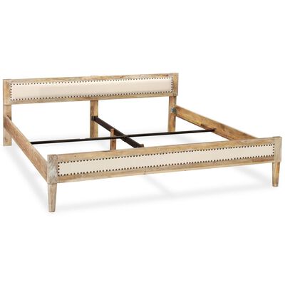 vidaXL Estructura de cama de madera de mango maciza 160x200 cm