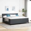 vidaXL Cama tipo Box Spring Gris Oscuro y 200 x 200 cm Tela de Pana