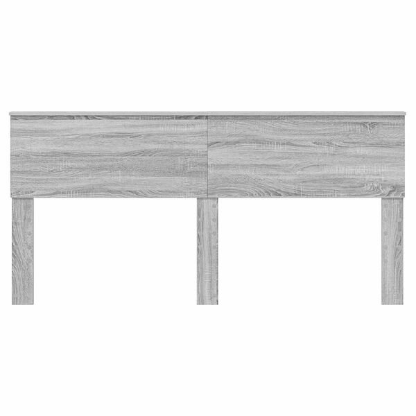 vidaXL Cabecero Gris Sonoma 200 cm Madera contrachapada