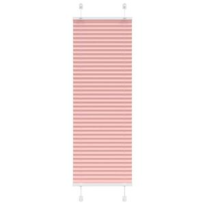 vidaXL Estor Plisado rosa 40x100 cm Tela Ancho 39,4 cm Poli&eacute;ster
