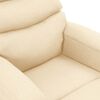 vidaXL Sillón de masaje de tela color crema