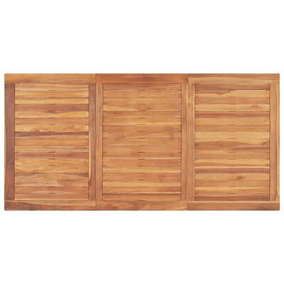 vidaXL Mesa de comedor de jardín madera maciza de teca 160x80x77 cm