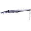vidaXL Toldo retr&aacute;ctil autom&aacute;tico azul y blanco 3x2,5 m