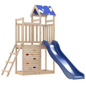 vidaXL Parque infantil de exterior de madera maciza de pino