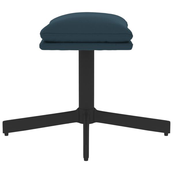 vidaXL Reposapi&eacute;s de terciopelo azul 60x60x36 cm