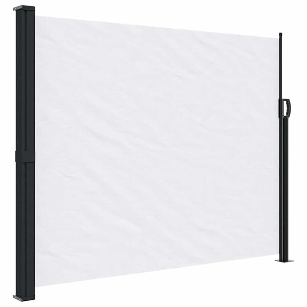 vidaXL Toldo lateral retr&aacute;ctil blanco 160x500 cm