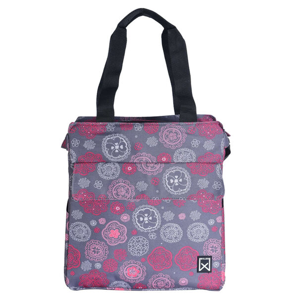 Willex Alforja para bicicleta Cosmos gris y rojo 15 L