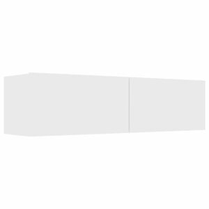 vidaXL Mueble de TV madera de ingeniería blanco 120x30x30 cm