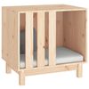 vidaXL Caseta para perros madera maciza de pino 60x45x57 cm
