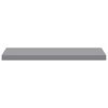 vidaXL Estantes flotantes de pared 4 uds MDF gris 80x23,5x3,8 cm