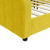 vidaXL Sofá cama sin colchón terciopelo amarillo 100x200 cm