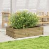 vidaXL Jardinera de madera de pino impregnada 90x60x23 cm