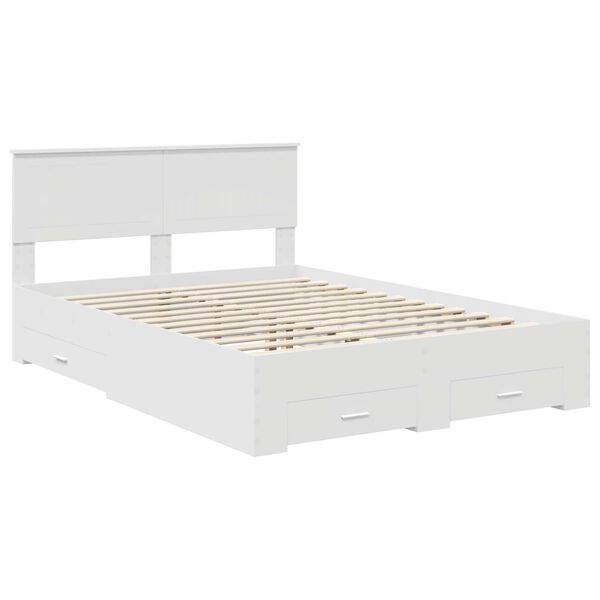 vidaXL Estructura de cama con caj&oacute;n 140 x 190 cm Madera de ingenier&iacute;a