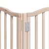vidaXL Puerta para perros plegable 9 paneles madera de álamo 450 cm
