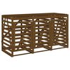 vidaXL Cobertizo triple para cubos de basura madera pino marr&oacute;n miel