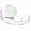 vidaXL Cama tipo Box Spring con cabecera Rosa 100 x 200 cm Terciopelo