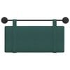 vidaXL Cabecera Colgante Liso Verde oscuro 90 x 55 x 5 cm tela