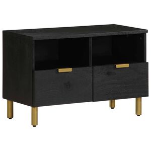 vidaXL Mueble de TV madera de ingenier&iacute;a negro 70x33x46 cm