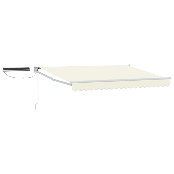 vidaXL Toldo Retr&aacute;ctil El&eacute;ctrico Crema 2,5 x 2 m