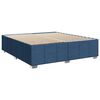 vidaXL Cama box spring con colch&oacute;n tela azul 180x200 cm