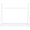 vidaXL Estructura de cama infantil madera maciza pino blanca 70x140 cm