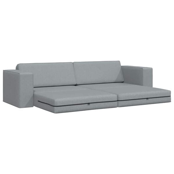 vidaXL Sof&aacute; cama 200cm Gris Claro tela
