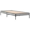 vidaXL Estructura cama madera ingenier&iacute;a metal gris Sonoma 90x190 cm