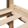 vidaXL Cama con estanter&iacute;a sin colch&oacute;n madera maciza de pino 200x200cm