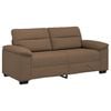 vidaXL Sof&aacute; de 2 plazas marr&oacute;n, 180x81x84 cm, de tela