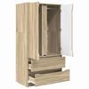 vidaXL Gabinete de Ba&ntilde;o con caj&oacute;n Roble Sonoma 79,5 x 49 x 156 cm