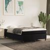vidaXL Estructura de cama con somier terciopelo negro 140x190 cm