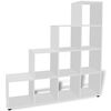 vidaXL Estanter&iacute;a librer&iacute;a en forma de escalera 142 cm blanca