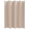 vidaXL Cortinas Opacas con Anillas 2 pcs Taup&eacute; 140 x 140 cm Poli&eacute;ster