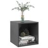 vidaXL Armario de pared 4 uds madera contrachapada gris 37x37x37 cm