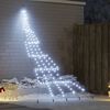 vidaXL &Aacute;rbol de Navidad LED con estacas de tierra Fr&iacute;o 306 cm Metal