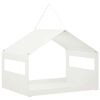 vidaXL Comedero colgante para p&aacute;jaros Acero Blanco 30 x 23 x 23 cm