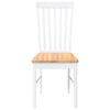 vidaXL Sillas de comedor 2 unidades madera maciza de caucho blanco