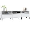 vidaXL Mueble de TV madera contrachapada blanco 150x30x44,5 cm