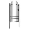 vidaXL Puerta de jard&iacute;n Woerden acero 1x2 m negro
