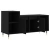 vidaXL Mueble para TV madera contrachapada negro 100x35x55 cm