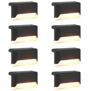 vidaXL Luces solares exteriores con pico de tierra 8 uds. 4,5 cm