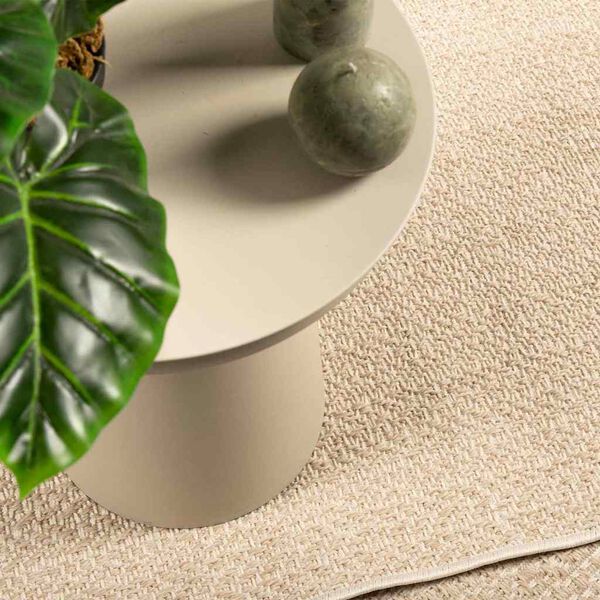vidaXL Alfombra ZIZUR aspecto yute interior/exterior beige 140x200 cm