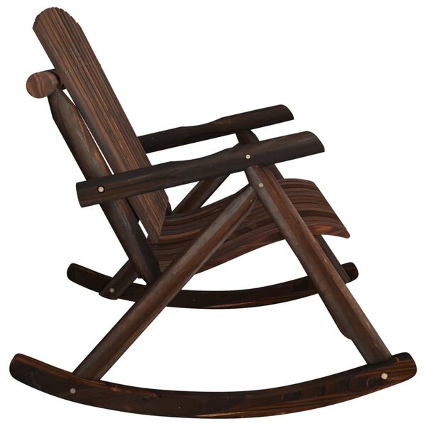 vidaXL Banco mecedora de jard&iacute;n de 2 plazas madera abeto 123x96x102 cm