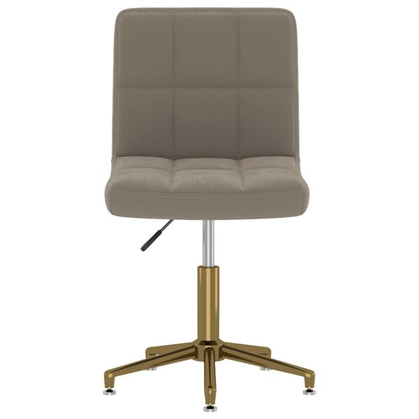 vidaXL Sillas de comedor giratorias 4 uds de terciopelo gris claro