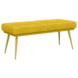 vidaXL Banco de Doble Capa Amarillo 120 x 45 x 46 cm