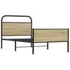 vidaXL Estructura de cama sin colchón 100x190 cm madera roble Sonoma