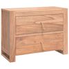 vidaXL Aparador de madera maciza de teca 80x35x60 cm