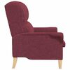 vidaXL sill&oacute;n Rojo vino tinto 76 x 94 x 102 cm tela