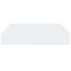 vidaXL Estante flotante de pared blanco brillante MDF 23x23,5x3,8 cm