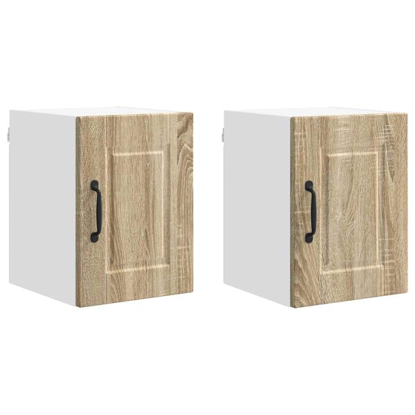 vidaXL Mueble de Cocina con estante 2 pcs Roble Sonoma 30 x 31 x 40 cm
